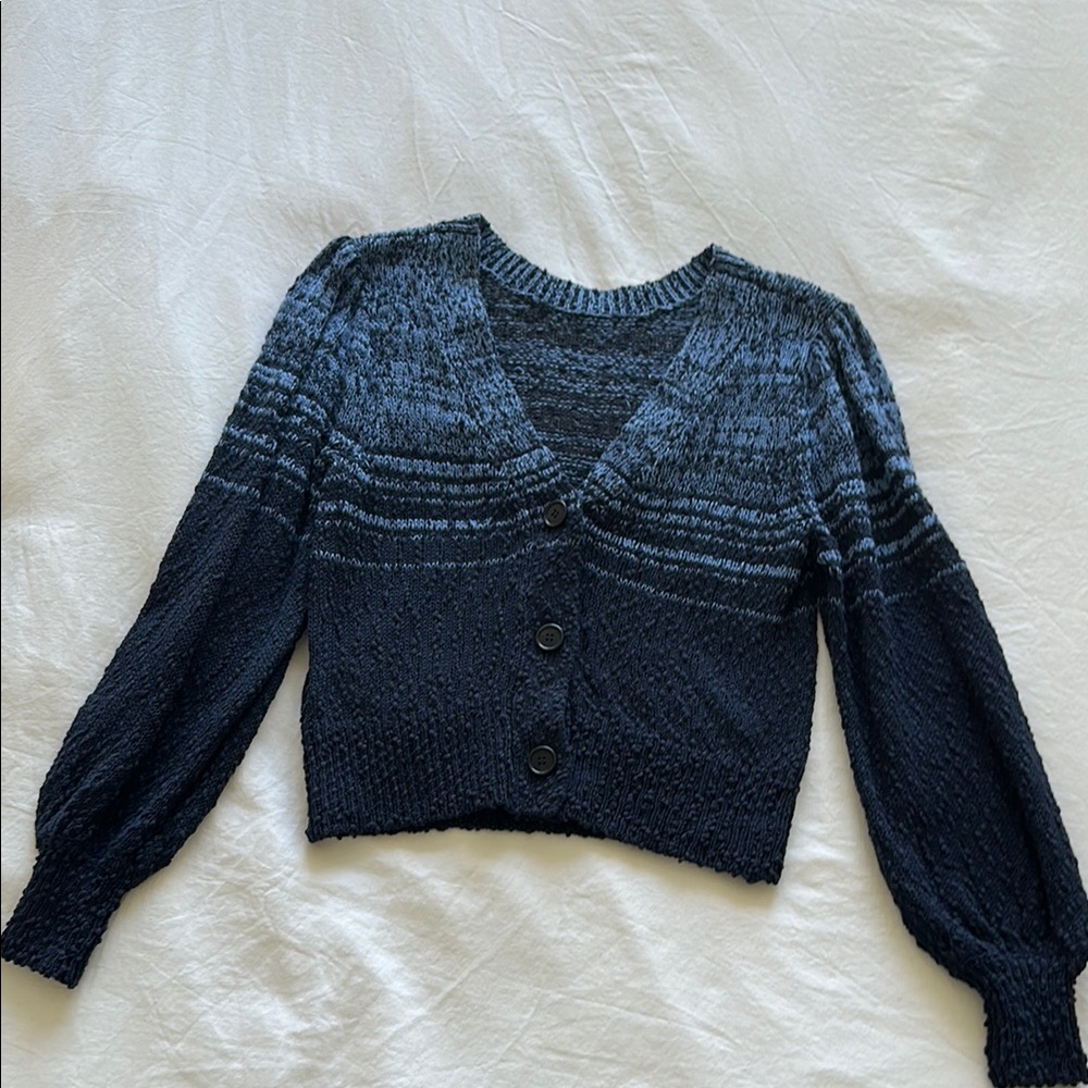 J.Crew Navy and Blue Cardigan